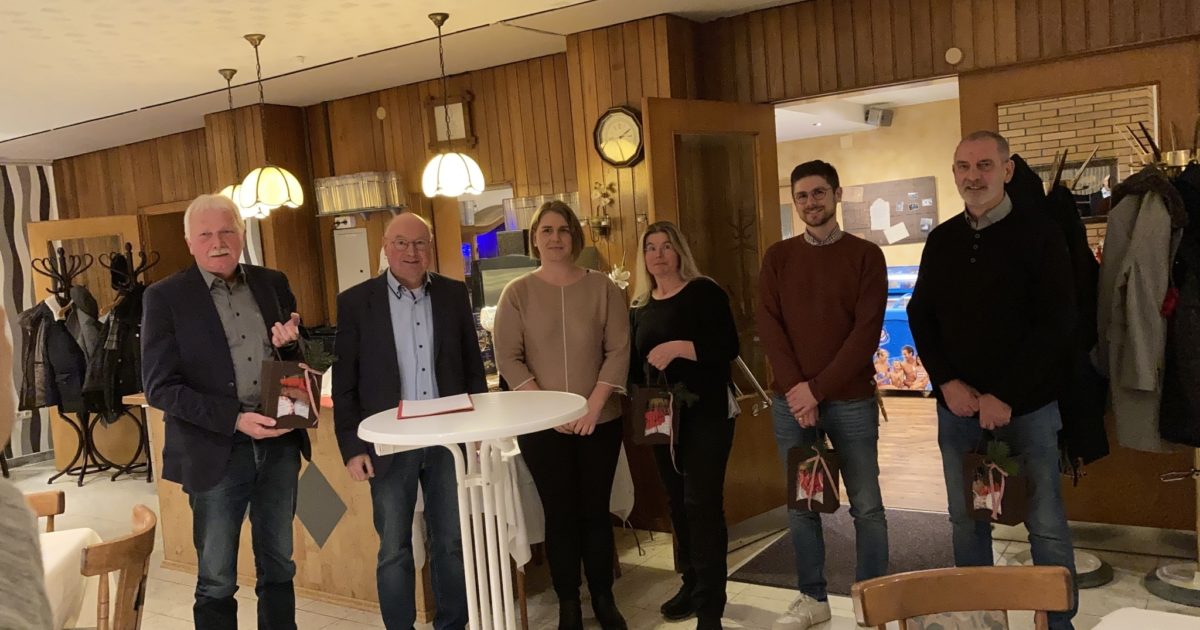 Verabschiedung der ausgeschiedenen Ratsmitglieder SPDOrtsverein Auetal